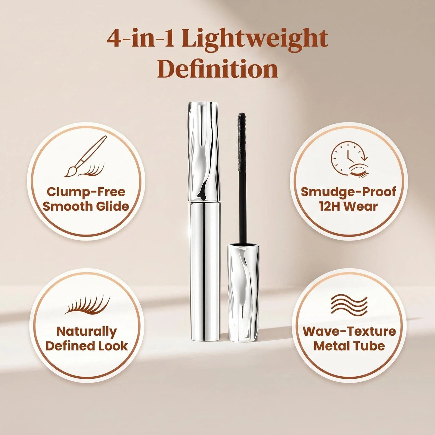 Lengthening And Curling Long-lasting Mascara, Waterproof & Sweatproof