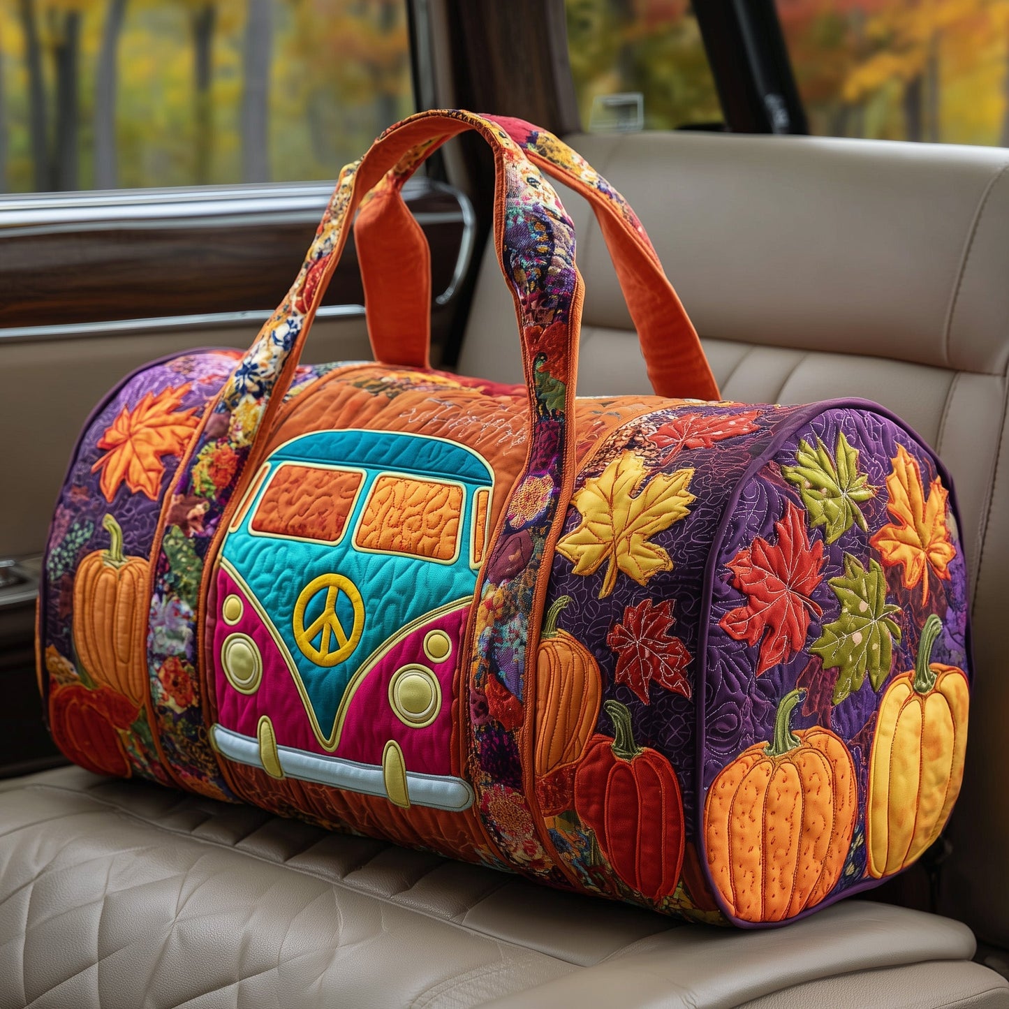 Autumn Hippe Van Quilted Duffle Bag GFTOHD9762