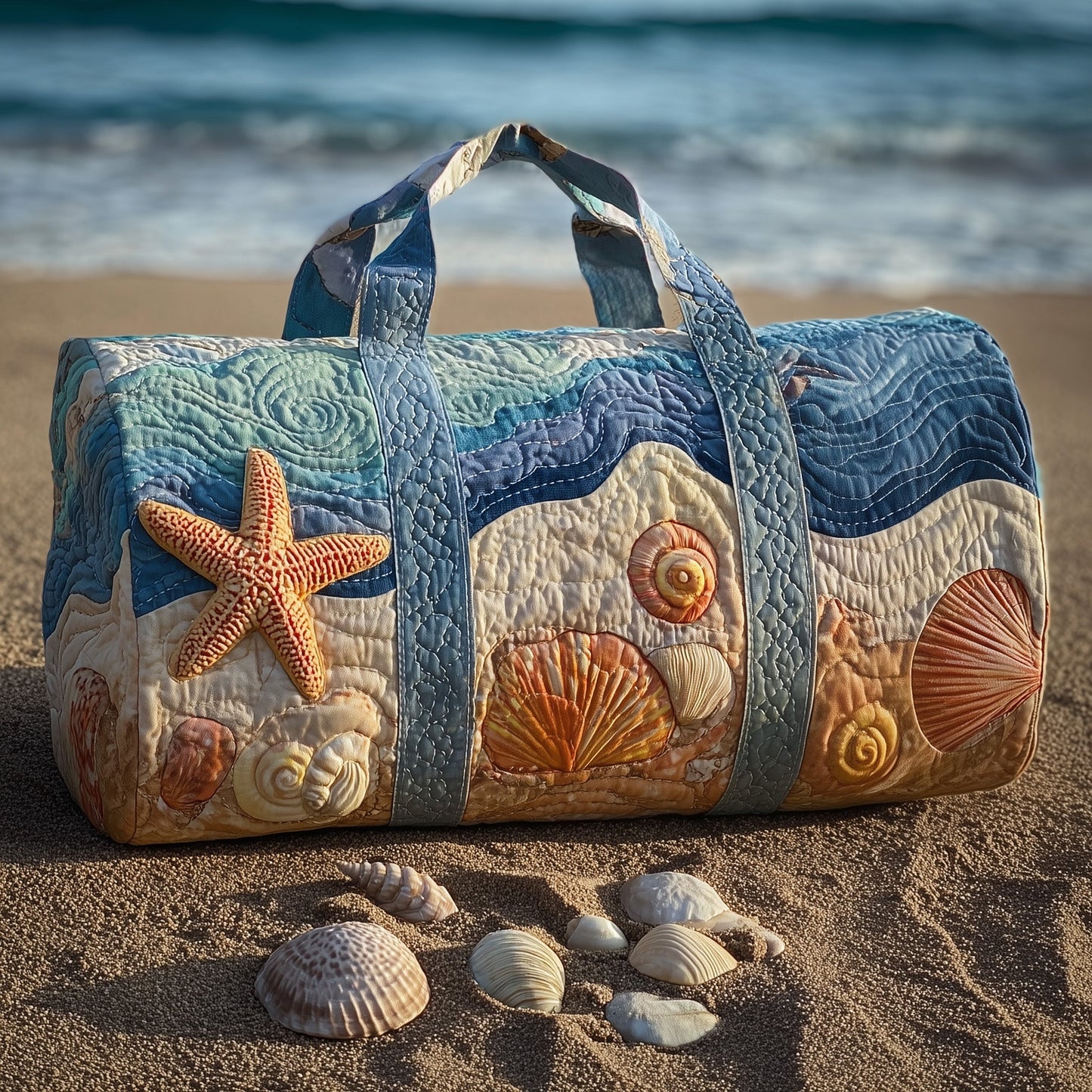 Ocean Breeze Quilted Duffle Bag GFTOMA2892