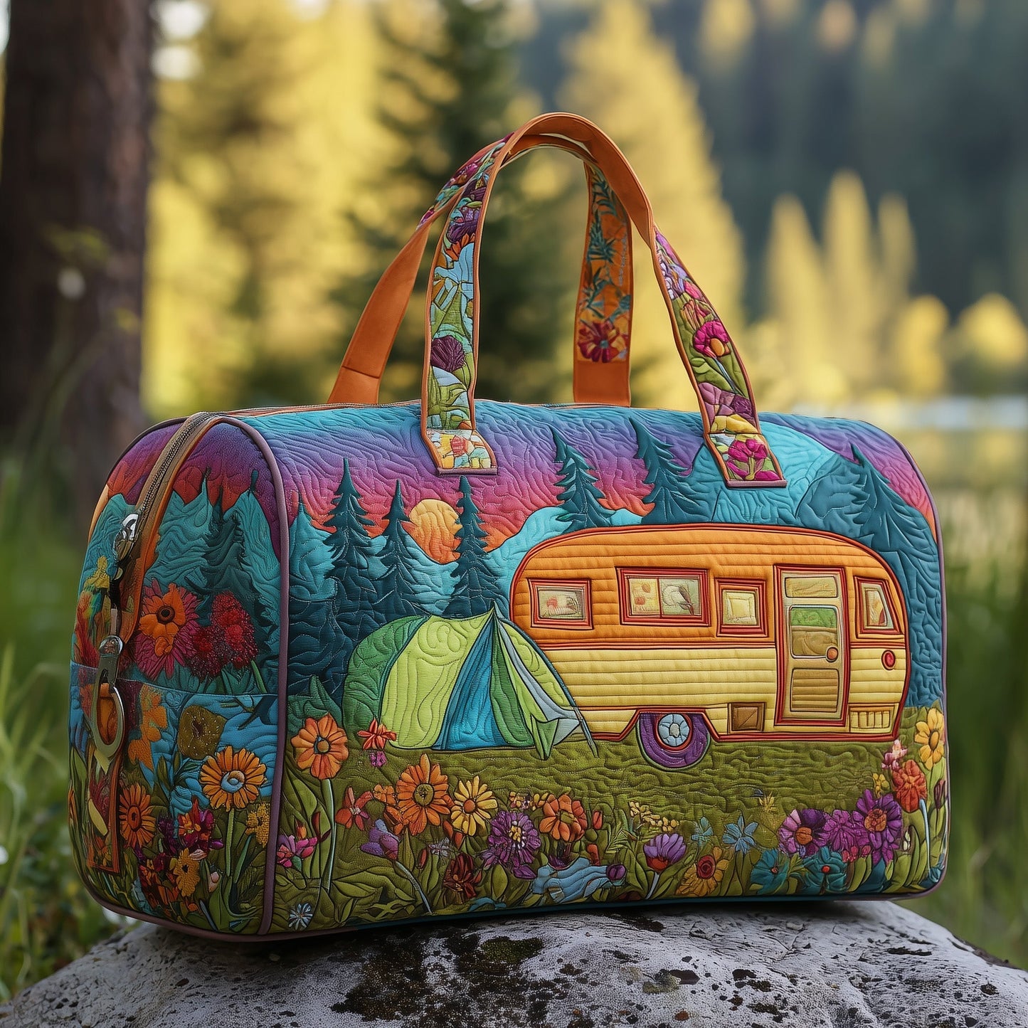 Cozy Camper Quilted Duffle Bag GFTOMA3441