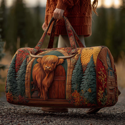 Farmstead Cow Quilted Duffle Bag GFTOMA7783