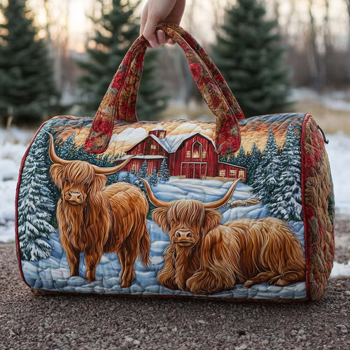 Farmstead Cow Quilted Duffle Bag GFTOMA7784
