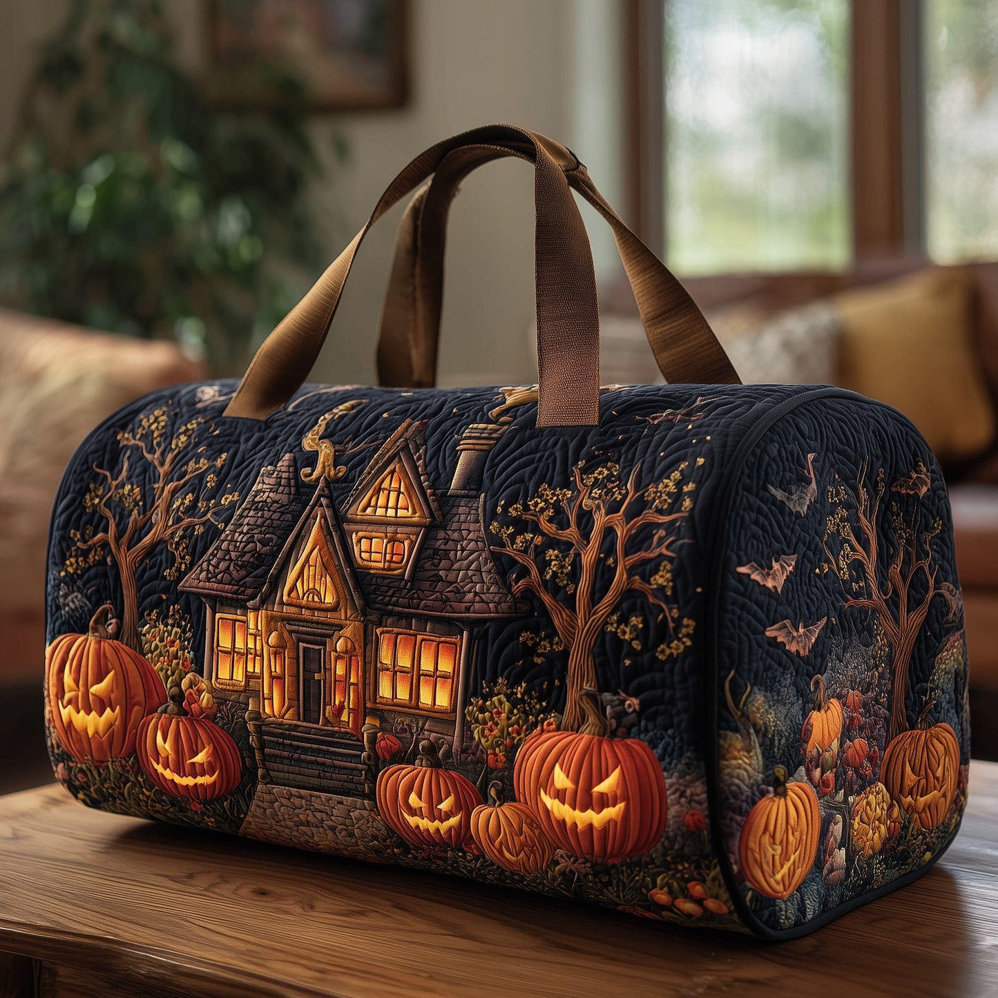Spooky House Quilted Duffle Bag GFTONT2668