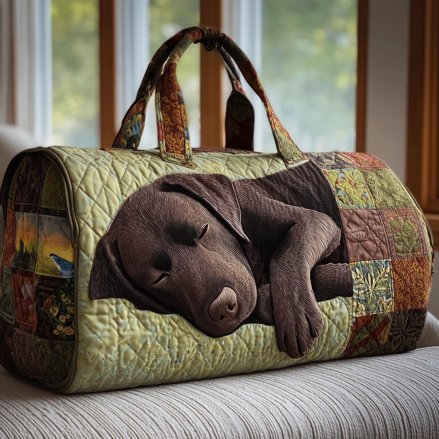 Labrador Quilted Duffle Bag GFTONT2813