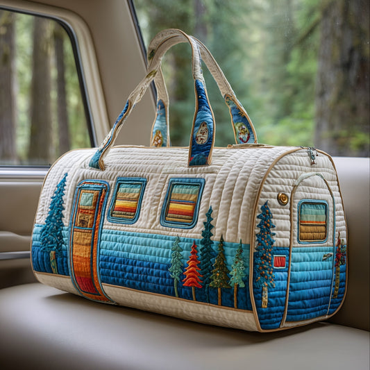 Vintage Camping Trailer Quilted Duffle Bag GFTOTP10766
