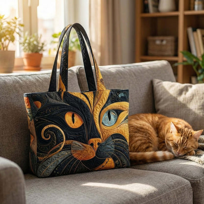 🔥 2026 Best Seller - Catitude Quilted Tote Bag