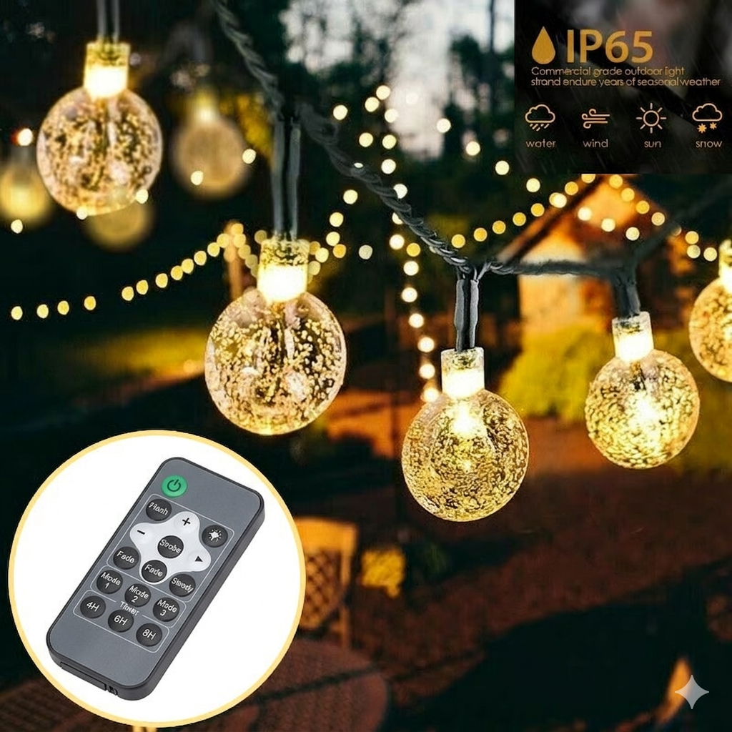 🔥Last Day Special Sale 70% OFF - Smart Auto-Sensing LED Outdoor String Lights