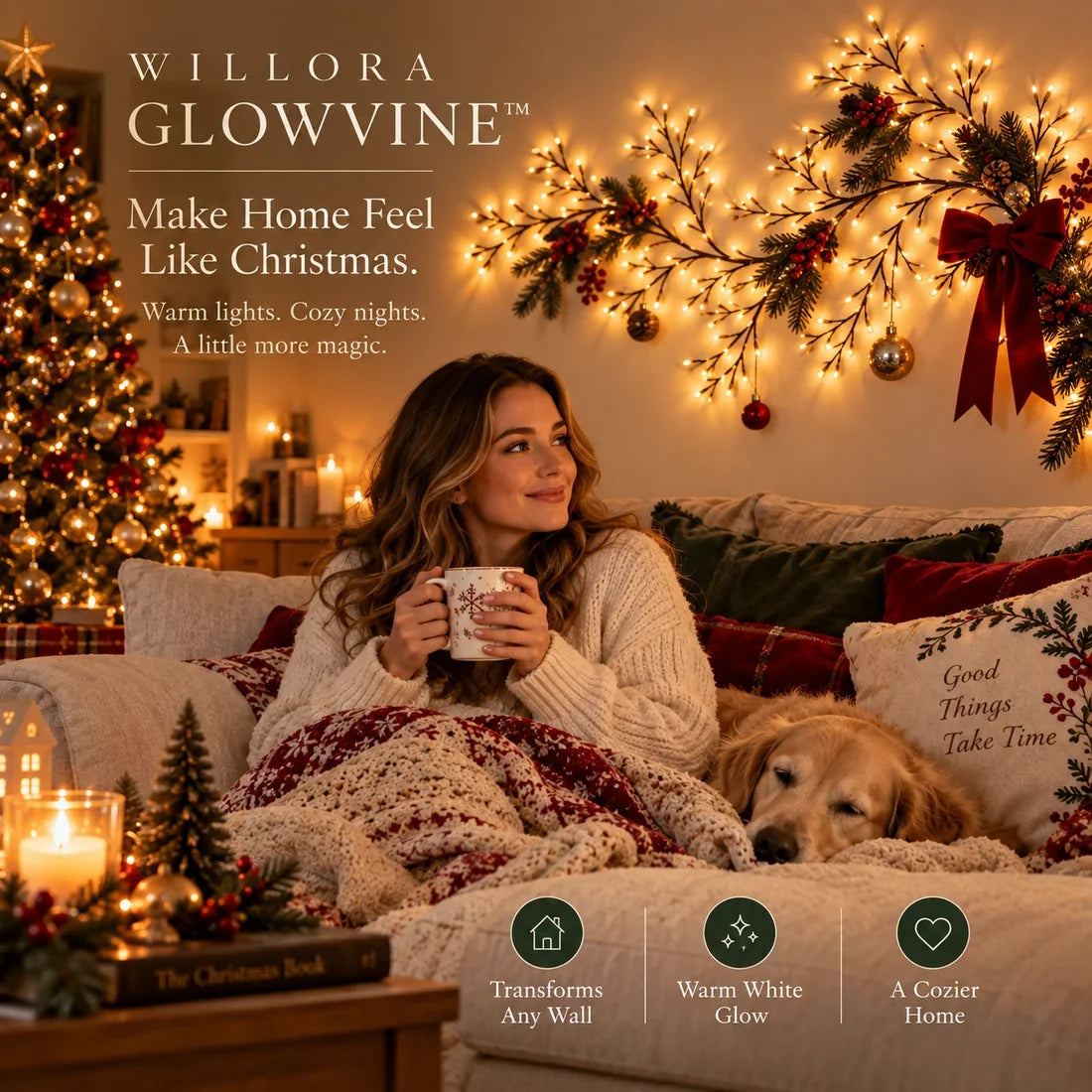 🎄 GlowVine™ Flexible Christmas Wall Lights
