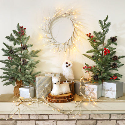 Winter White Woodland Decor - Owl or Deer