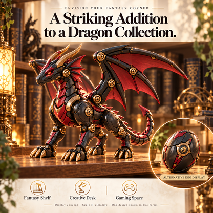 🔥LAST DAY 49% OFF -🐉 Mechanical Dragon Egg – Epic Armored Dragon & Fantasy Collectible ✨