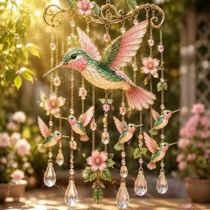 📢📢LAST DAY SALE 50% OFF🐦🎐Graceful Hummingbird Wind Chime
