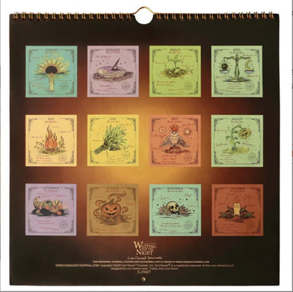 🌙2027 Gothic Weekly Planner – Waiting for the Night Moon & Witchy Organizer ✨