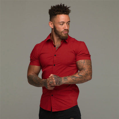 ✨ Men’s Wrinkle-Free Button Down Shirt – Smart Casual Style