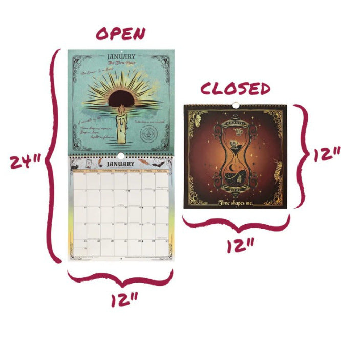 🌙2027 Gothic Weekly Planner – Waiting for the Night Moon & Witchy Organizer ✨