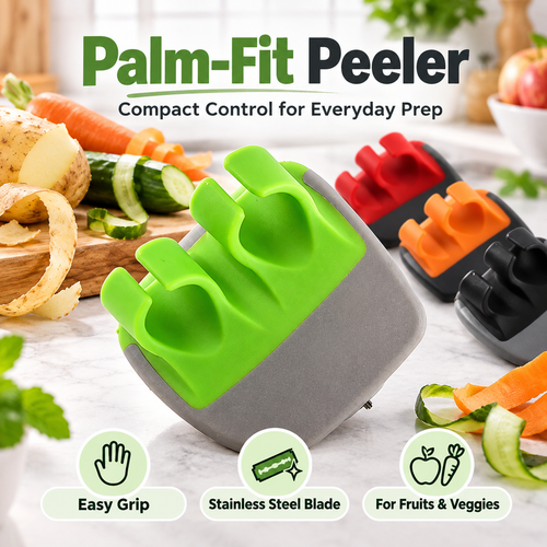 🥕 2-Piece Palm Vegetable Peeler Set – Soft Two-Finger Grip ✨