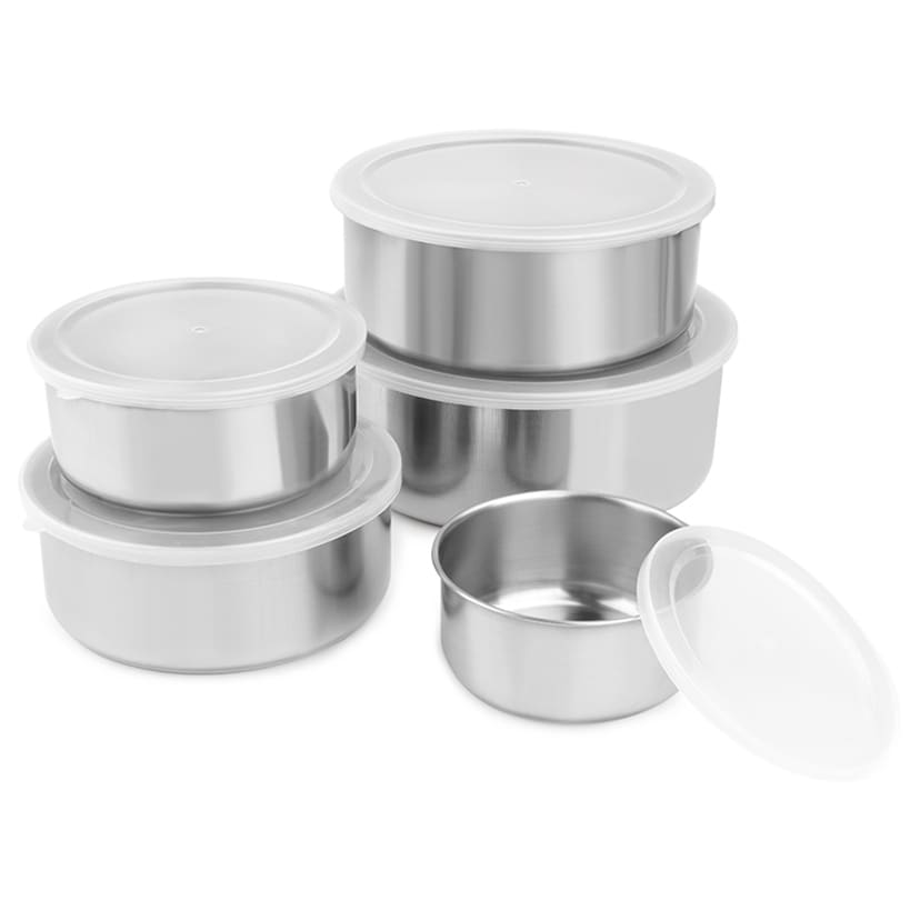 Stainless Steel Mixing Bowls Set with Lids Set of 5