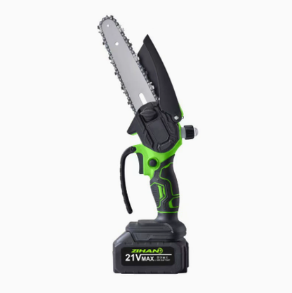 🌿 6-Inch Cordless Mini Chainsaw – Brushless 900W Pruning Saw with 2 Batteries