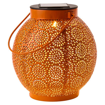 Solar Sunburst Shadow Cast Hanging Lantern