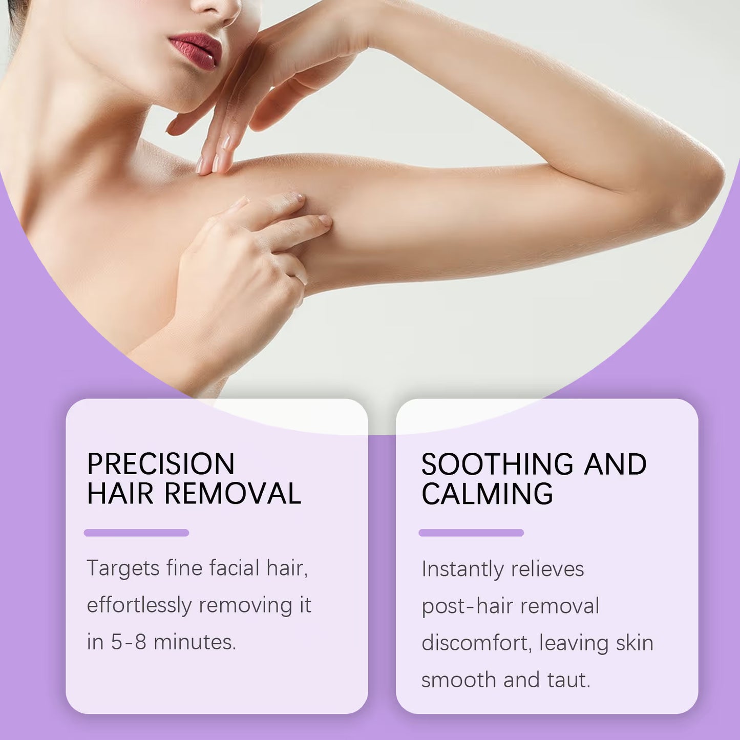 Bikini Pain-Free Hair Removal Cream for Sensitive Skin,Gentle Citrus Sensitive Skin Hair Removal Cream&Spray