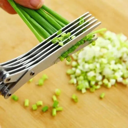💥 BUY 1 GET 1 FREE✂️ 5-Blade Kitchen Herb Scissors