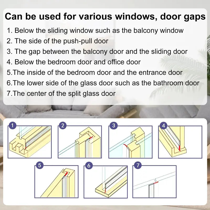 🚪 Self-Adhesive Door & Window Weather Stripping Seal Tape ❄️