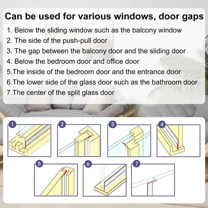 🚪 Self-Adhesive Door & Window Weather Stripping Seal Tape ❄️