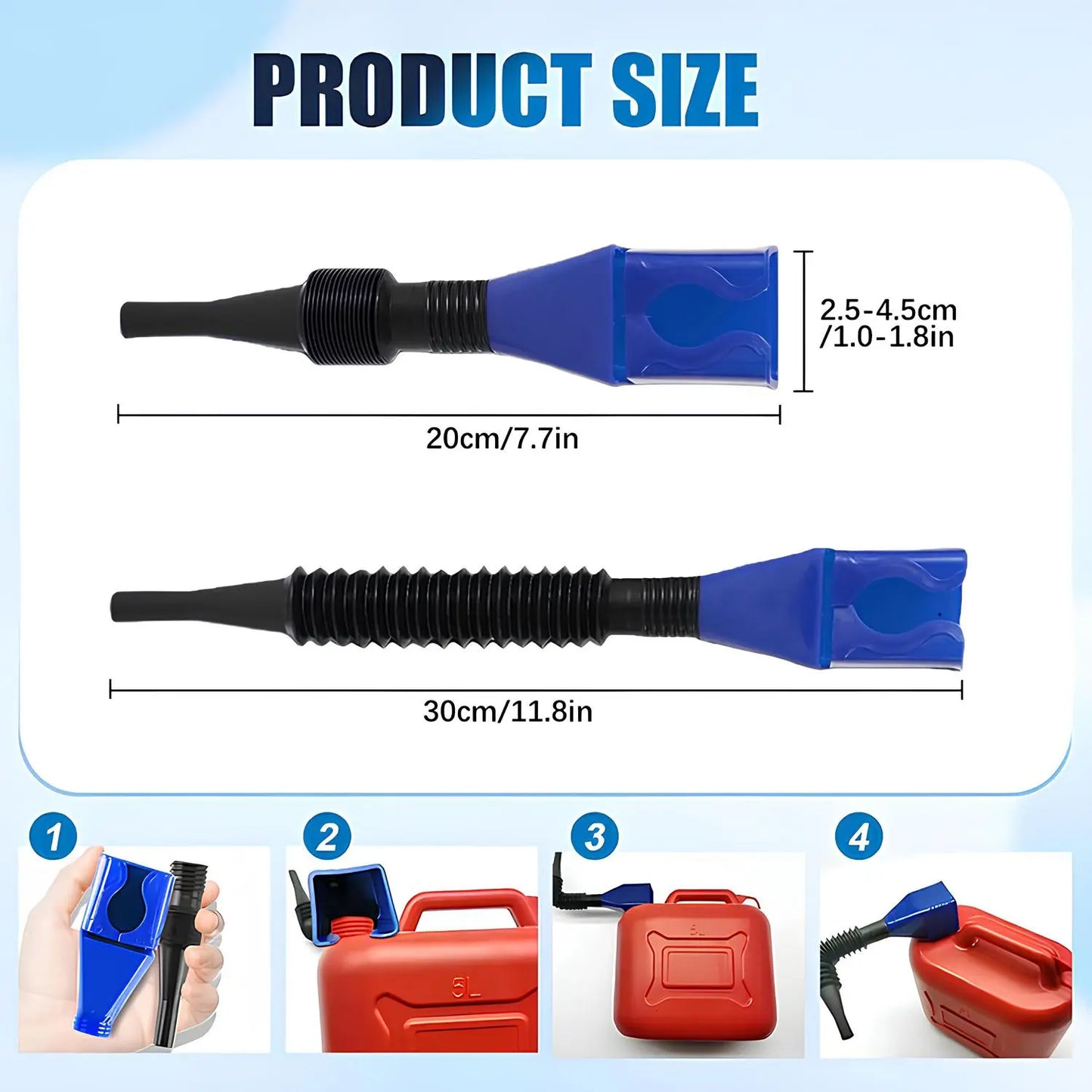🚗50% OFF TODAY🛢️ Universal Wide Mouth Automotive Oil Funnel