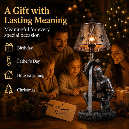 ⚔️ Honorbound Medieval Knight Lamp – Warm Chivalry Decor Light