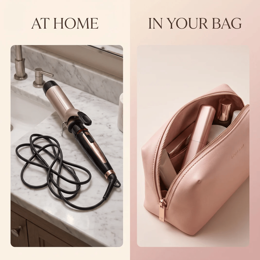 🔥Cordless Ceramic Hair Curler – Fits in Any Bag👜