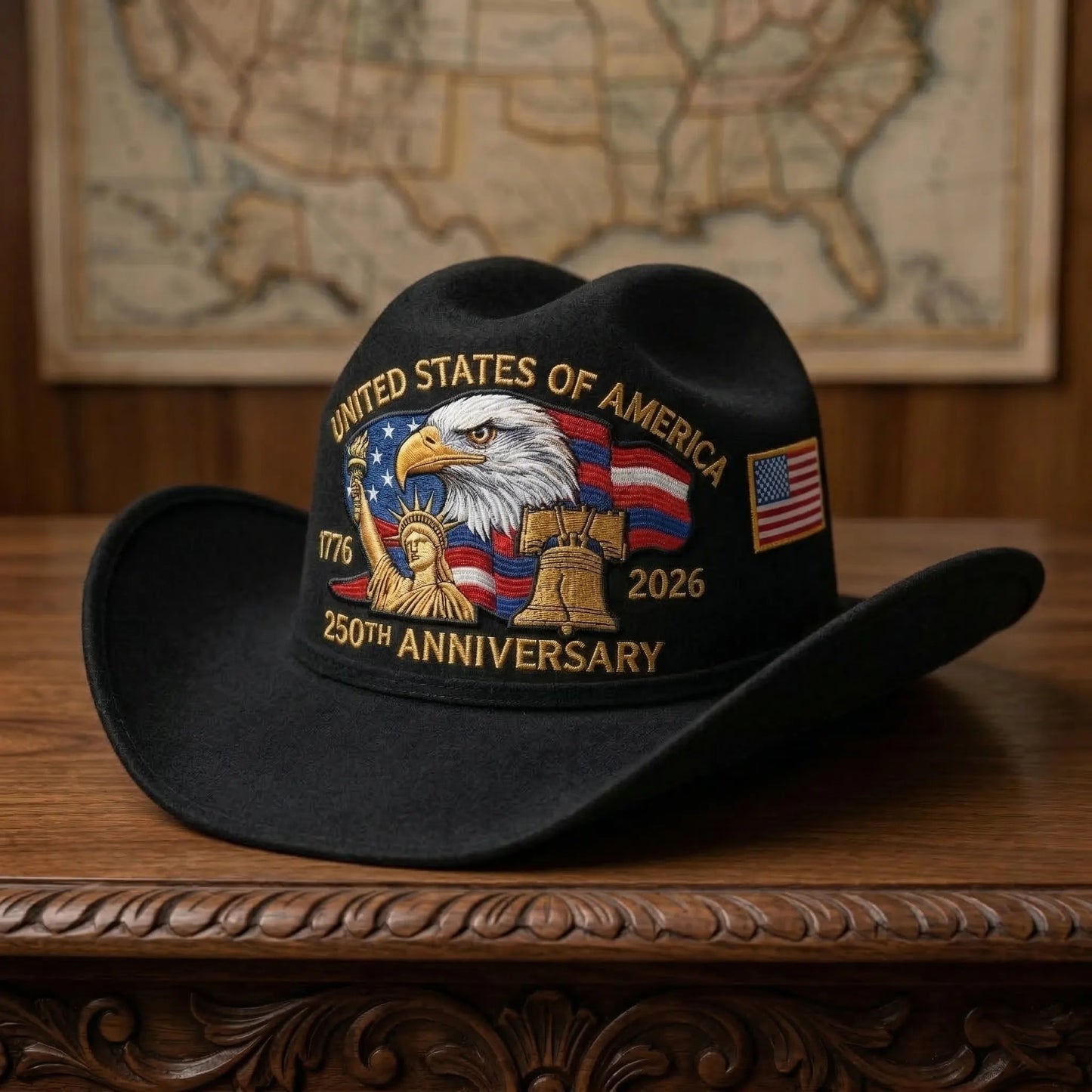 ⚡️Last Day 49% OFF - 250 Years Later — Still StandingTM Patriotic Cowboy Hat