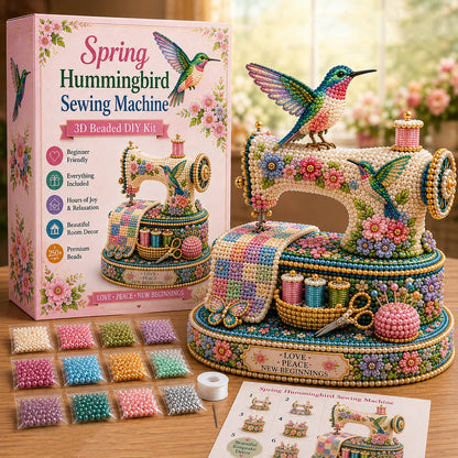 🔥LAST DAY 49% OFF - 💖🌸Spring Hummingbird Sewing Machine 💗 3D Spring Limited Keepsake Edition