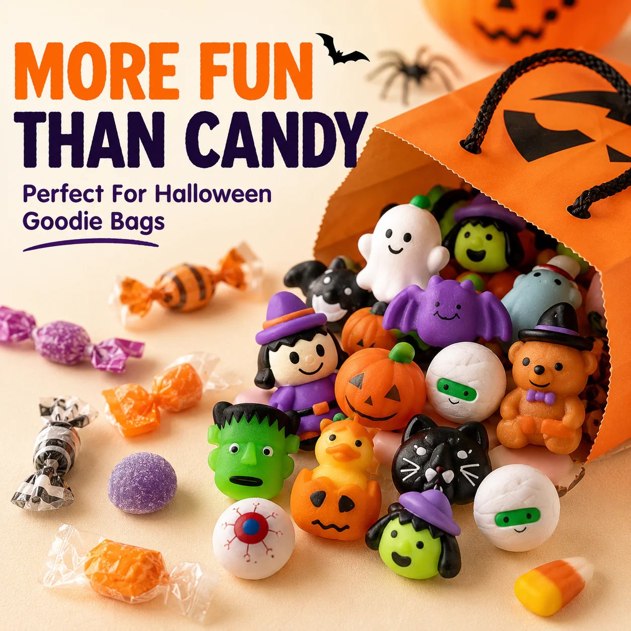 🔥Last Day 50% OFF - 🎃 30PCS Halloween Mini Squishy Toys for Kids