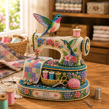 🔥LAST DAY 49% OFF - 💖🌸Spring Hummingbird Sewing Machine 💗 3D Spring Limited Keepsake Edition