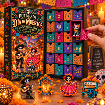 💀🎉 Pueblo del Día de Muertos 2026 — 24-Day Collectible Village Countdown