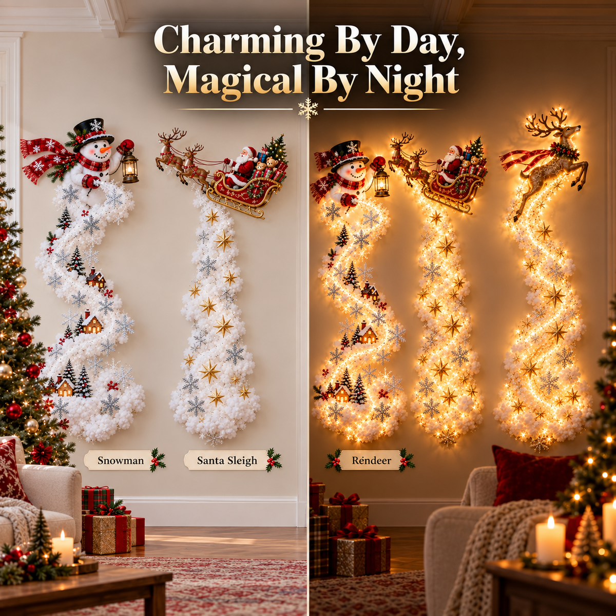 ✨Christmas Magic Trail Wall Light - A Little Christmas Magic, Right on Your Wall✨