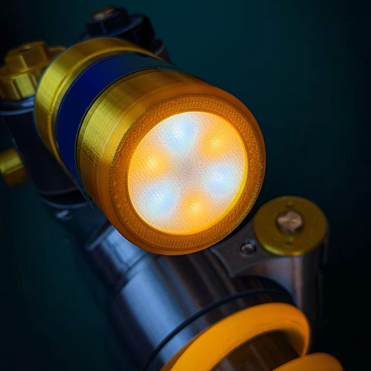 🎁Father's Day Limited Sale🔥Inspired Suspension Shock Absorber Lamp - Adjustable LED Light for Gamers & Car Enthusiasts