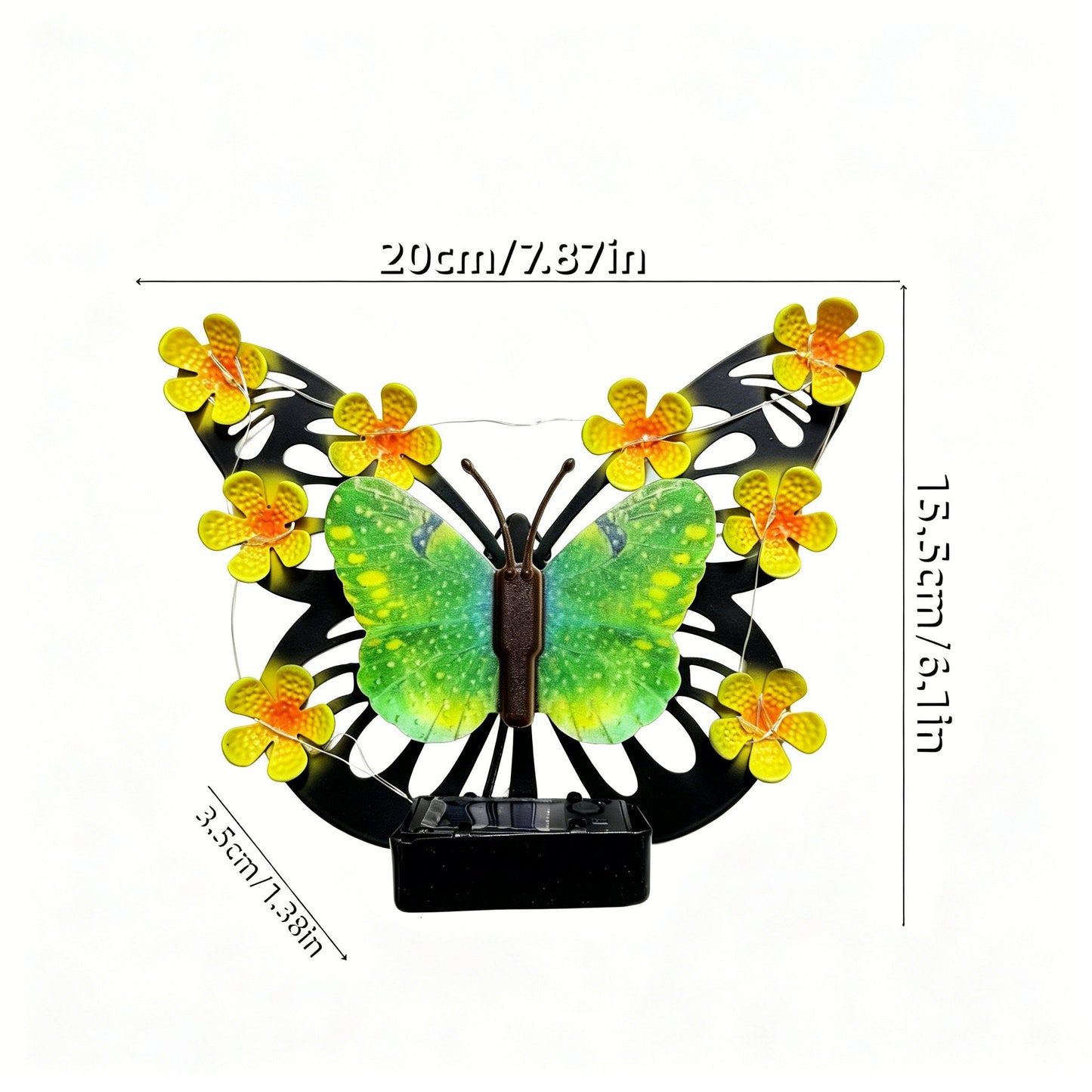 🦋 Solar-Powered Butterfly Wall Light | Outdoor Waterproof Garden Decor