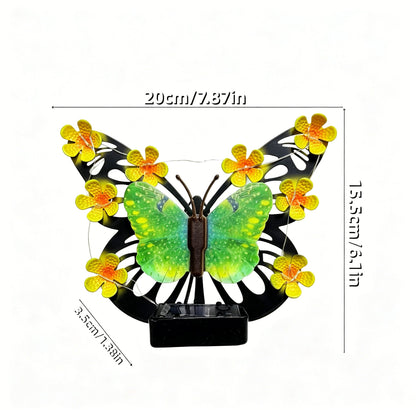 🦋 Solar-Powered Butterfly Wall Light | Outdoor Waterproof Garden Decor