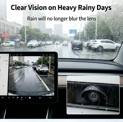 4pcs Car Rear‑View Camera Rain Shield, Soft PVC Sun Shade Cover, Waterproof Protector Hood for Reversing Backup Camera, Rain‑Proof Visor Accessory for Car Side & Rear Camera
