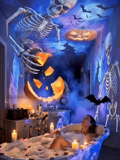 🎄👻 ✨Plug & Play HD Holiday Projector for Christmas & Halloween Decor
