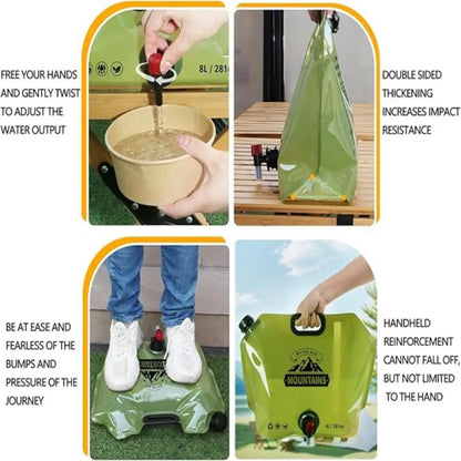 🔥LAST DAY 55% OFF 🔥2pcs Heavy-Duty 8L Water Carriers | Collapsible & Reusable for Outdoor Travel