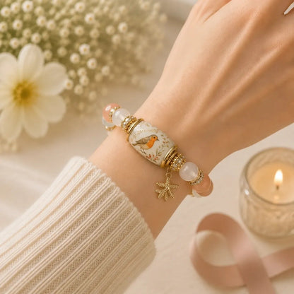 ❤ Cardinal Remembrance Bracelet – Meaningful Red Bead Keepsake Gift