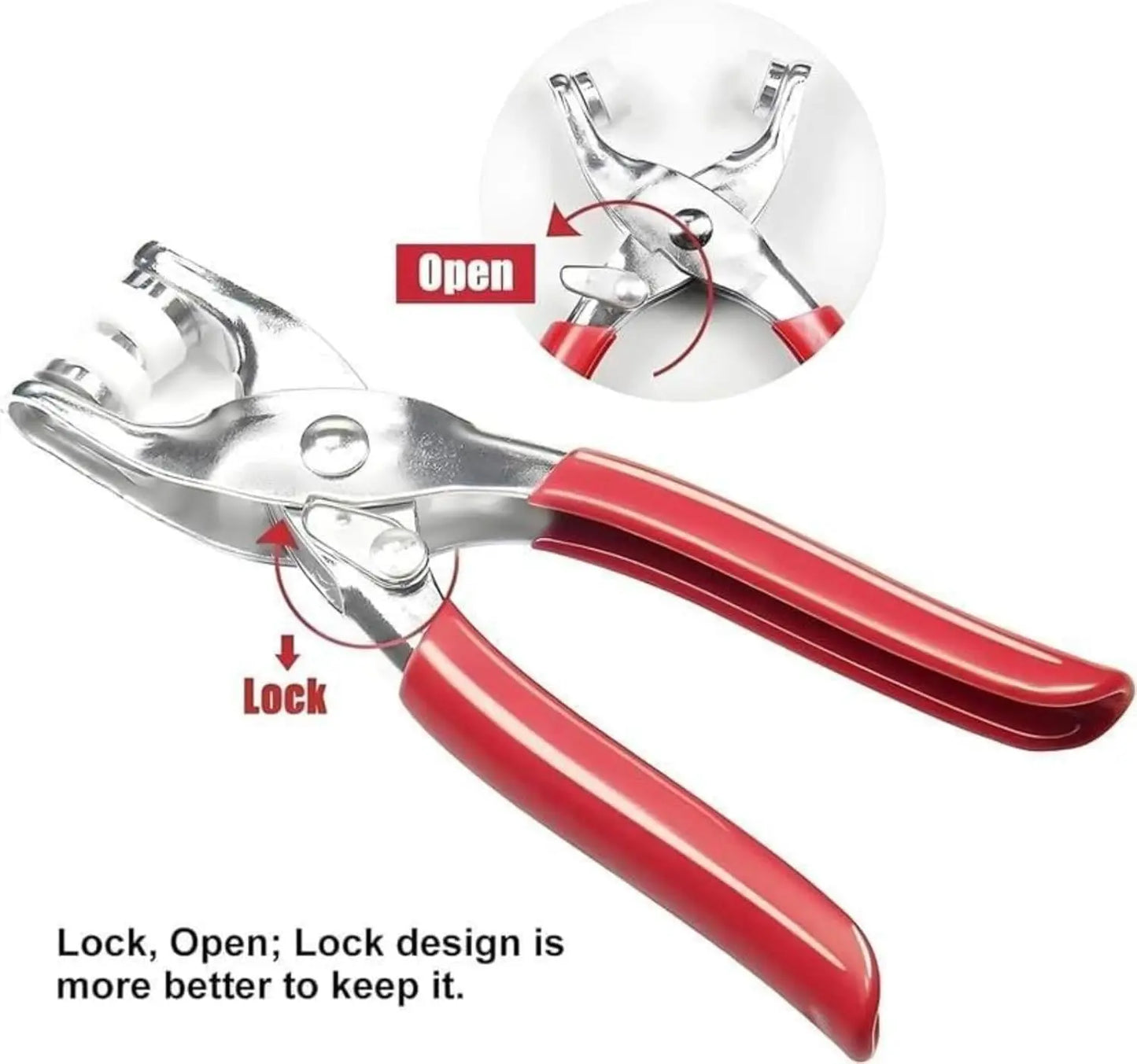 🔥HOT SALE 49% OFF✨100 pcs Invisible Colored Metal Buckle & Manual Pressure Pliers Kit
