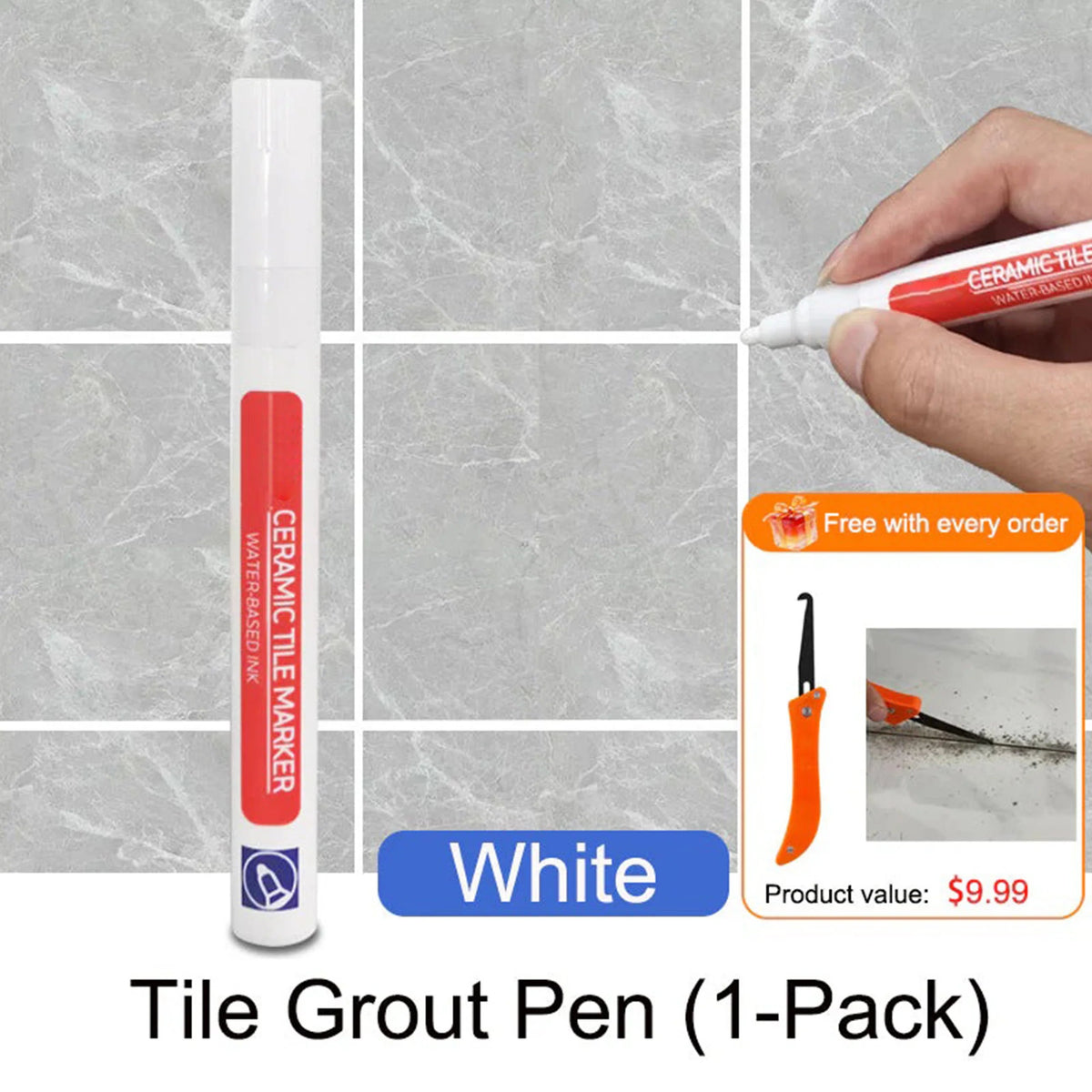 🔥 BUY 2 GET 1 FREE✨Anti-Mold Waterproof Tile Grout Pen