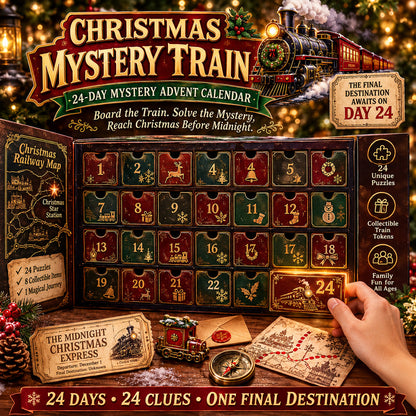 ⏳🎄🔎 Mystery Adventure Advent Calendar -24 Days, 24 Clues, One Final Reveal