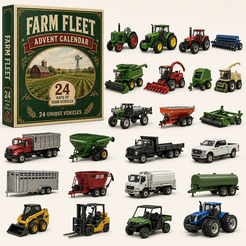 🎄 Vehicle Advent Calendar – 24 Construction & Farm Vehicles