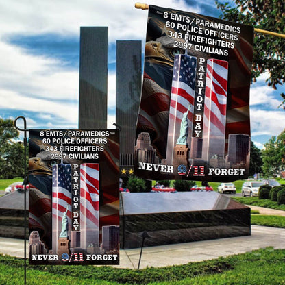 Never Forget 9/11 Patriot Day Eagle American Flag