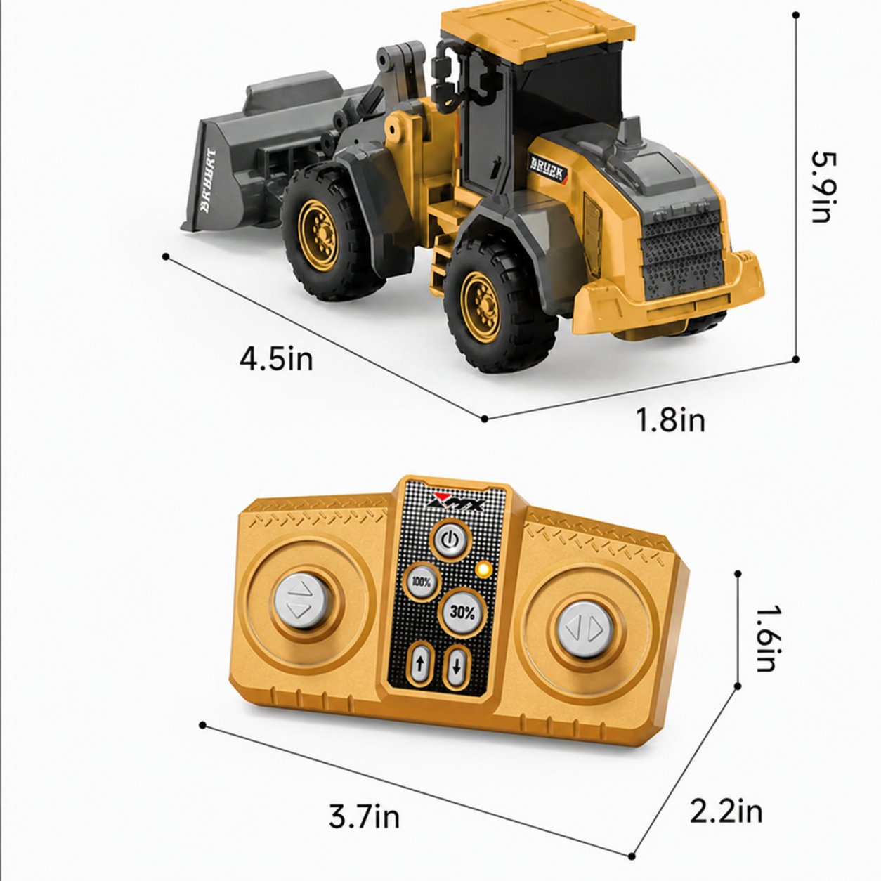 🚜 1:64 Premium Alloy Mini RC Construction Set