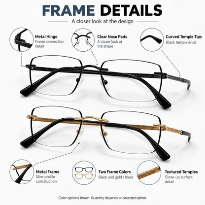 Unisex Progressive Multifocal Photochromic Reading Eyeglasses