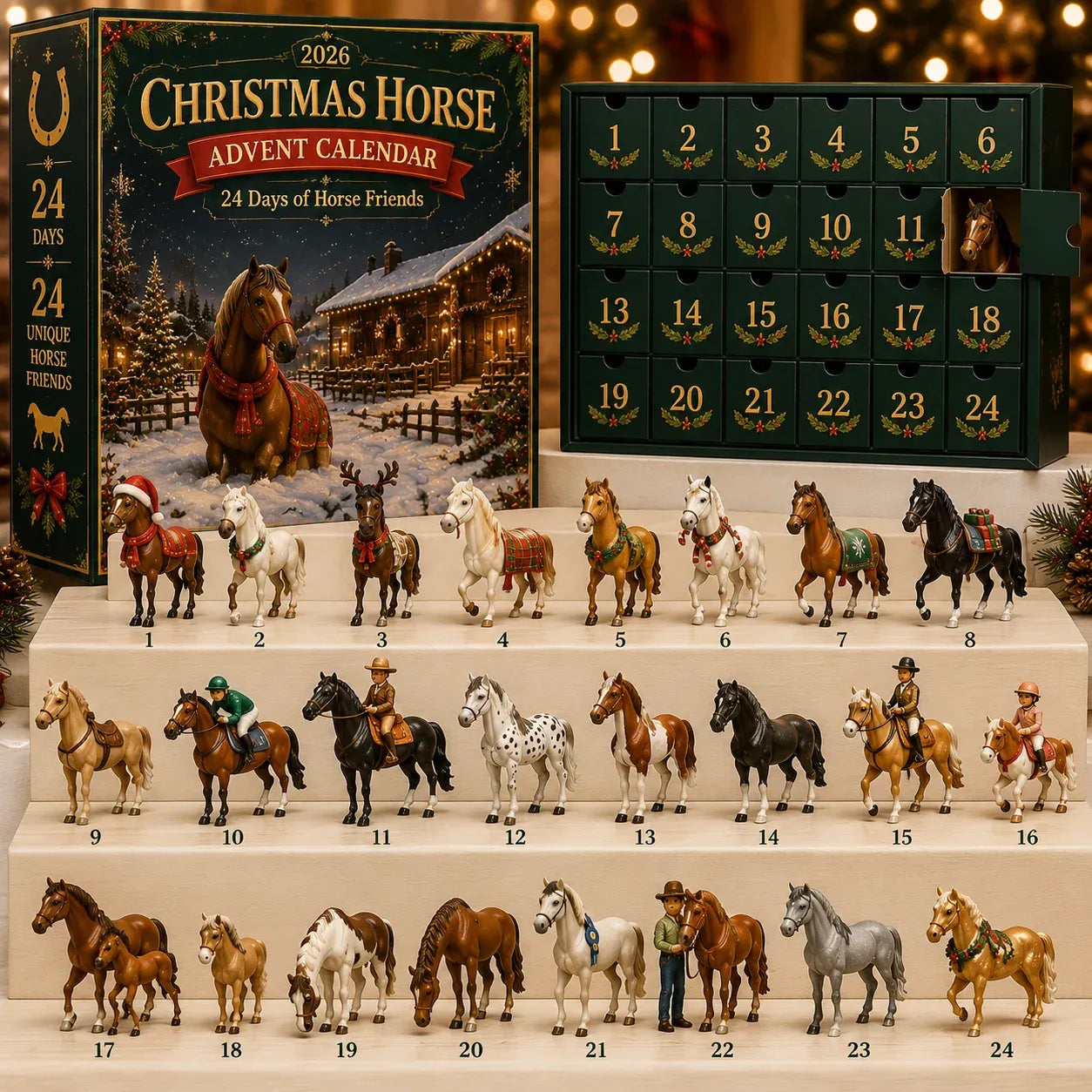 🔥🎁🐴 Christmas Horse Advent Calendar--24 Days of Horse Friends & Holiday Memories 🎄